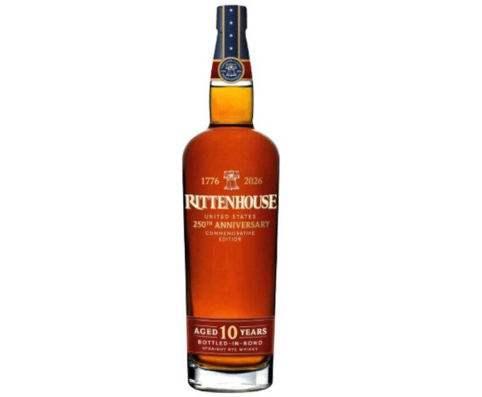 Rittenhouse 250th Anniversary 10 Years Bottle In Bond Rye 750ml