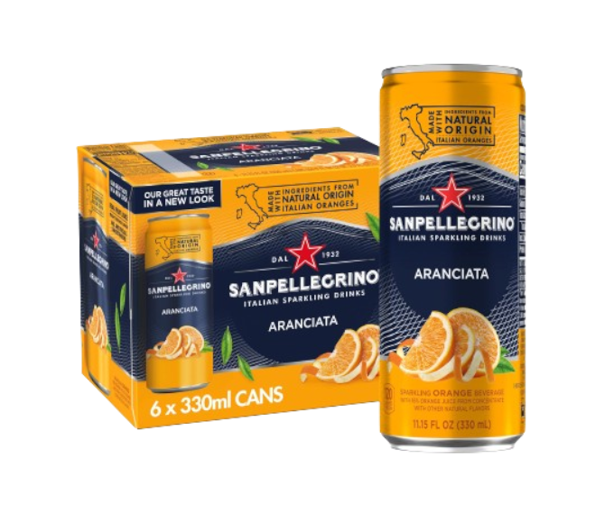 San Pellegrino Aranciata 11.15oz 6-Pack Can