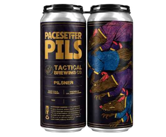 Tactical Pacesetter Pils 16oz 4-Pack Can (No Barcode)