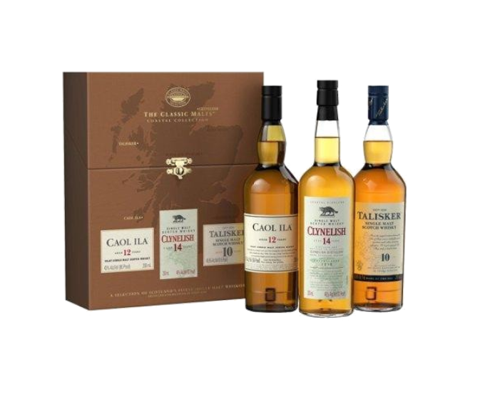 The Classic Malts Coastal Collection Single Malt 200ml 3-Pack