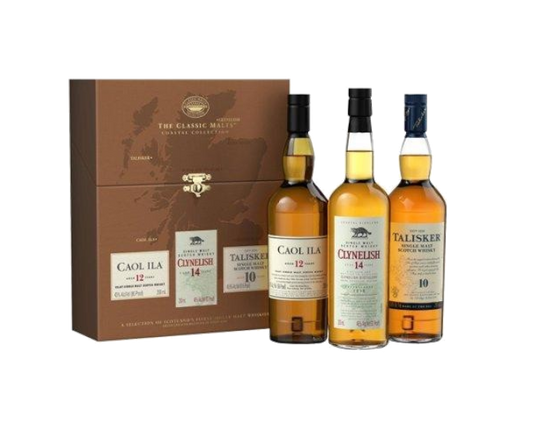 The Classic Malts Coastal Collection Single Malt 200ml 3-Pack