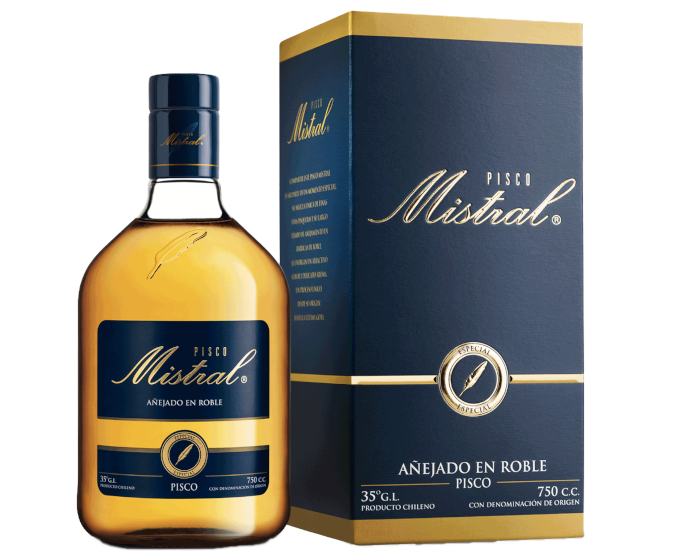 Pisco Mistral 35 Anejado en Roble 750ml