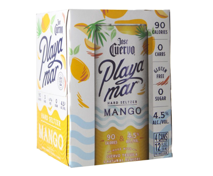 Jose Cuervo Playa Mar Mango Seltzer 355ml 4-Pack Can