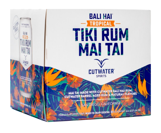 Cutwater Tiki Rum Mai Tai 12oz 4-Pack Can