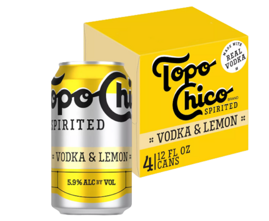 Topochico Spirited Vodka & Lemon Chilton 12oz 4-Pack Can