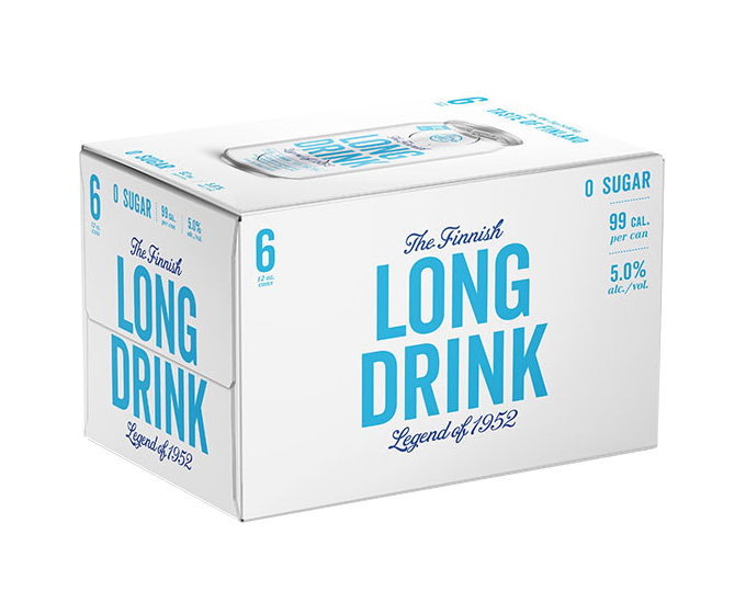 The Finnish Long Drink Zero Sugar 355ml 6-Pack Can