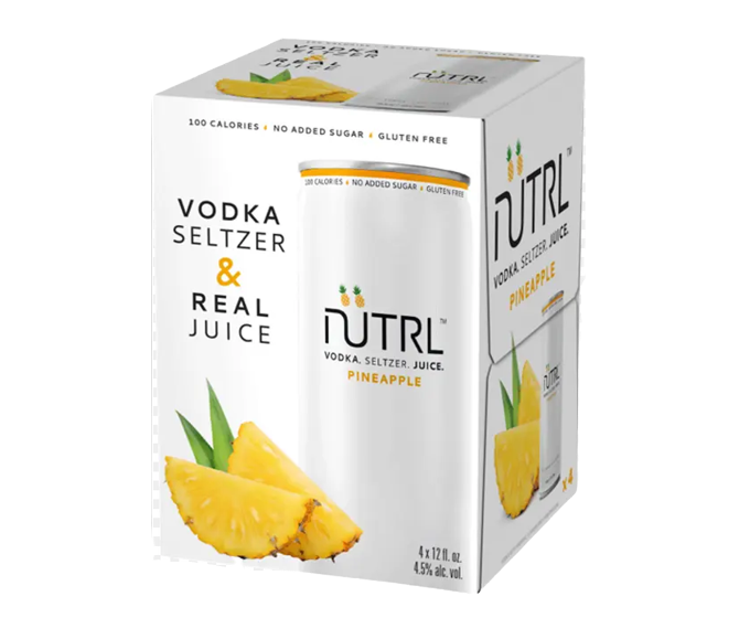 Nutrl Pineapple Hard Seltzer 12oz 4-Pack Can