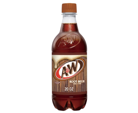 A & W Root Beer 20oz Single Bottle