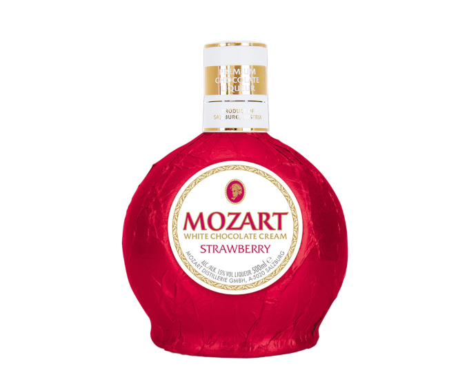 Mozart White Chocolate Strawberry Liqueur 750ml (DNO P2)