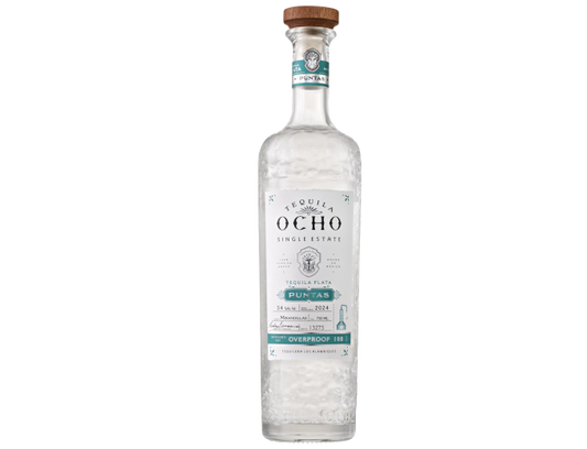 Tequila Ocho Plata Puntas 108 Proof 750ml