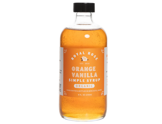 Royal Rose Orange Vanilla Syrup 8oz Bottle