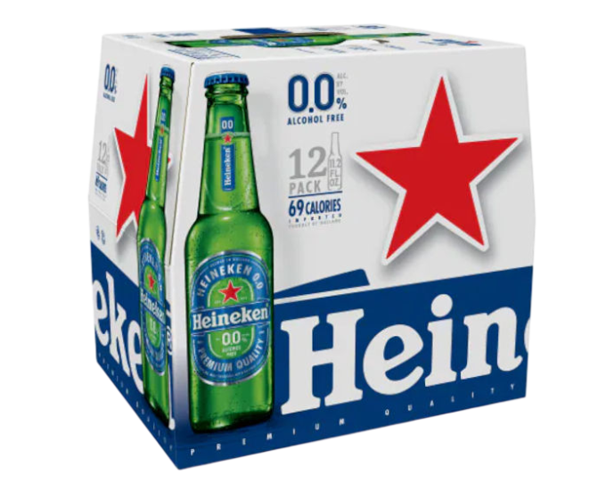 Heineken 00 Non Alcoholic 11.2oz 12-Pack Bottle