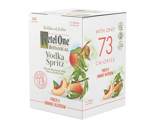 Ketel One Botanical Peach & Orange Blossom 355ml 4-Pack Can