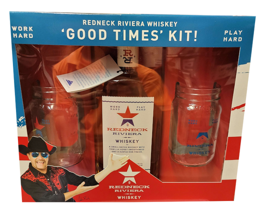 Redneck Riviera "Good Times" Gift Set 750ml (With 2 Glass)