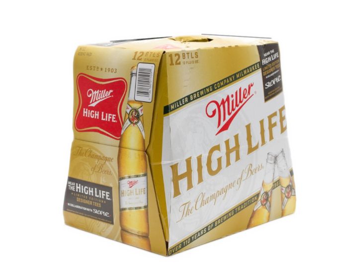 Miller High Life 12oz 12-Pack Bottle