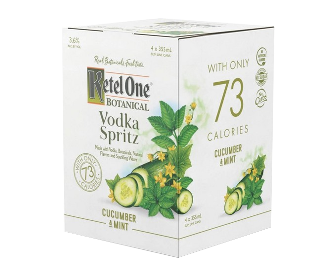 Ketel One Botanical Cucumber Mint 355ml 4-Pack Can