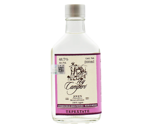 Rey Campero Tepextate Mezcal Joven 200ml (DNO P3)