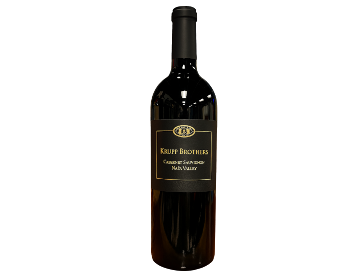 Krupp Brothers Cabernet Sauv 2022 750ml (No Barcode)
