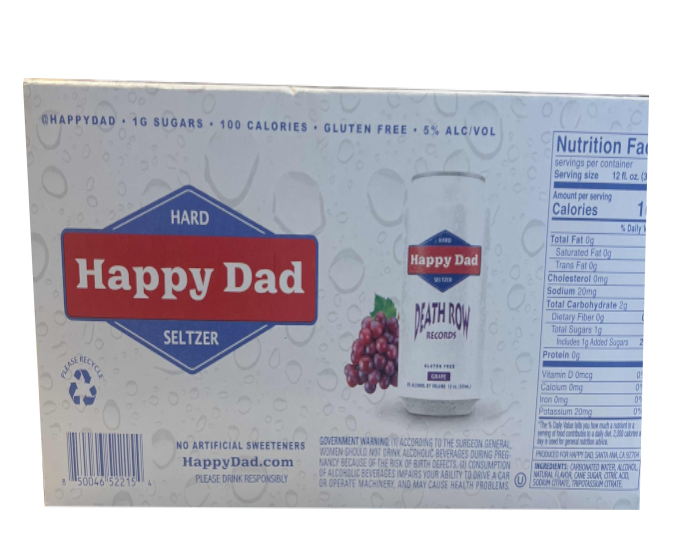 Happy Dad Hard Seltzer Grape Death Row 12oz 12-Pack Can (DNO)