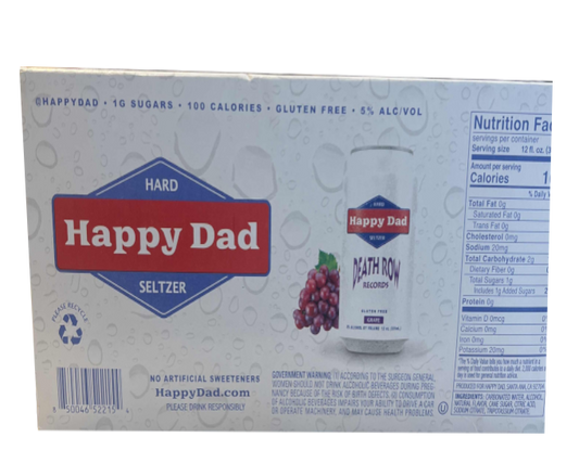 Happy Dad Hard Seltzer Grape Death Row 12oz 12-Pack Can (DNO)