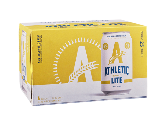 Athletic NA Lite Lager 12oz 6-Pack Can