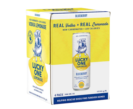 Lucky One Lemonade Blueberry 12oz 4-Pack Can (DNO P3)