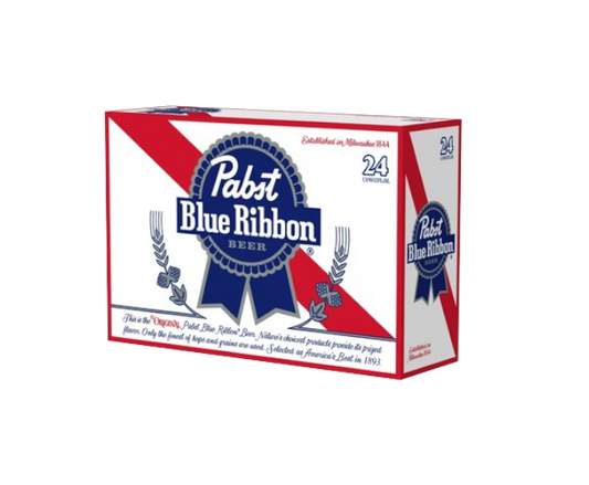 Pabst Blue Ribbon (PBR) 12oz 24-Pack Can